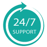 support 24 on 7 icon